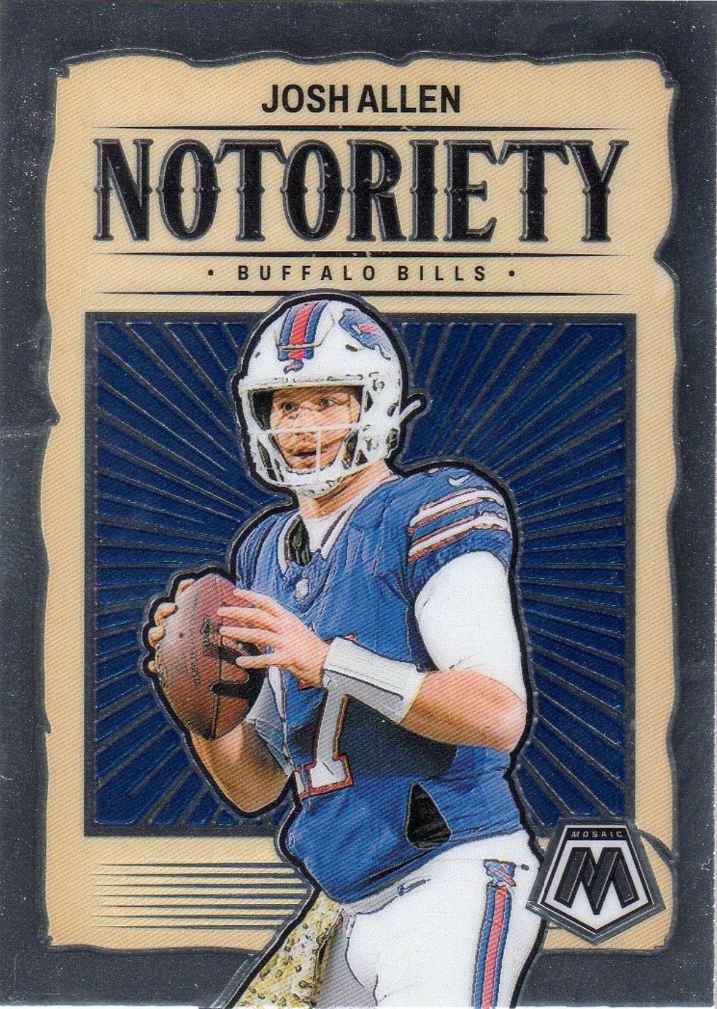 2024 Panini Mosaic Notoriety Josh Allen #4 card