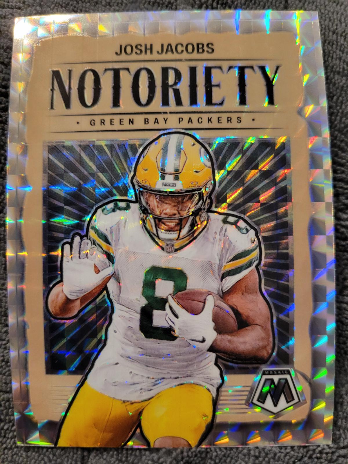 2024 Panini Mosaic Notoriety Josh Jacobs [Mosaic] #5 card