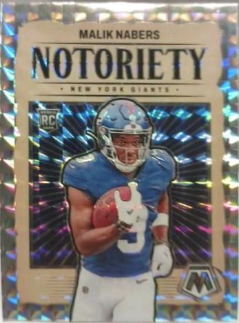 2024 Panini Mosaic Notoriety Malik Nabers [Mosaic] #23 card