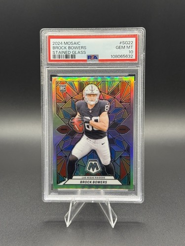 2024 Panini Mosaic Stained Glass Brock Bowers #SG-22 card