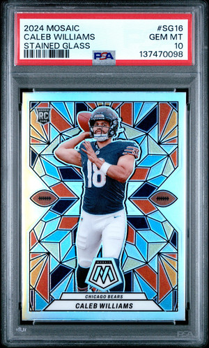 2024 Panini Mosaic Stained Glass Caleb Williams #SG-16 card
