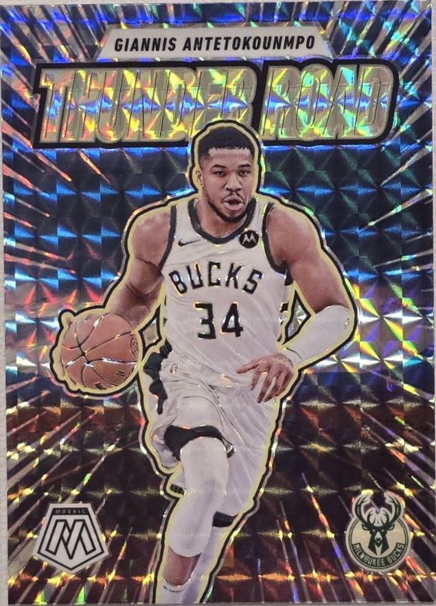 2024 Panini Mosaic Thunder Road Giannis Antetokounmpo [Mosaic] #9 card
