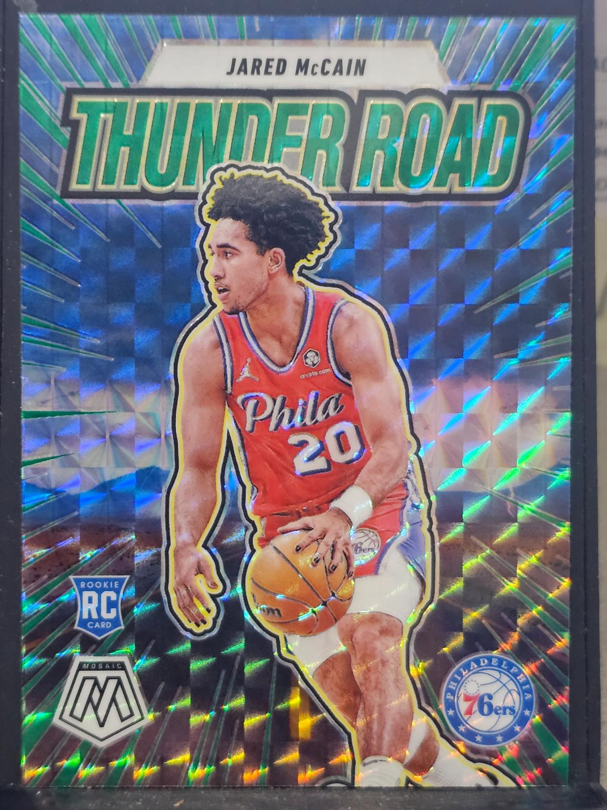 2024 Panini Mosaic Thunder Road Jared McCain [Green] #17 card