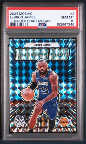 2024 Panini Mosaic Thunder Road LeBron James #3 card