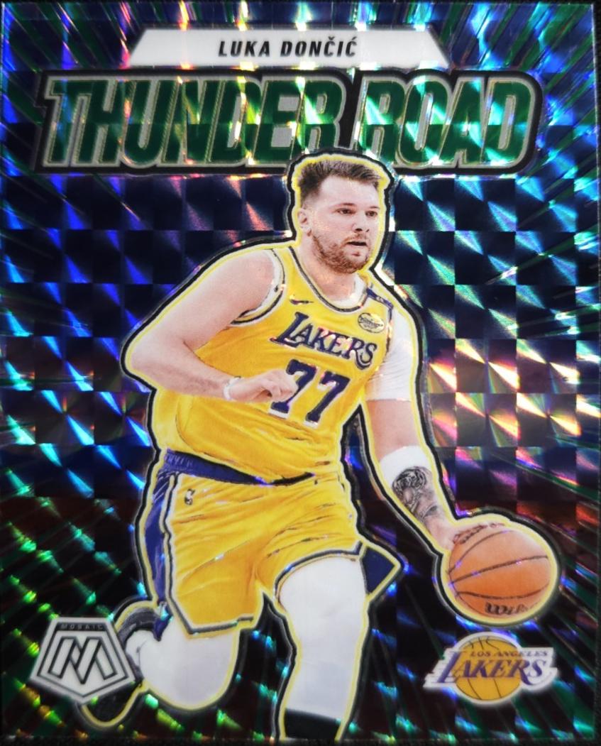 2024 Panini Mosaic Thunder Road Luka Doncic [Green] #1 card