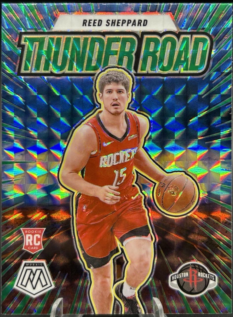 2024 Panini Mosaic Thunder Road Reed Sheppard [Green] #16 card