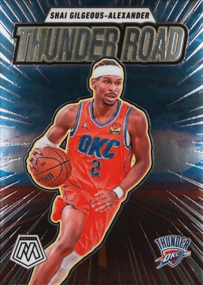 2024 Panini Mosaic Thunder Road Shai Gilgeous-Alexander #7 card