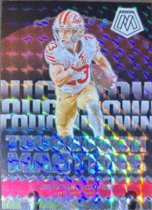 2024 Panini Mosaic Touchdown Masters Christian McCaffrey [Mosaic] #TM-MMY card
