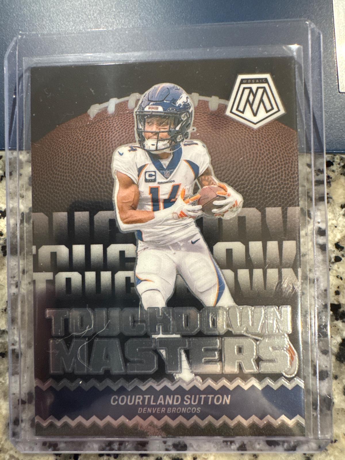 2024 Panini Mosaic Touchdown Masters Courtland Sutton #TM-CSN card