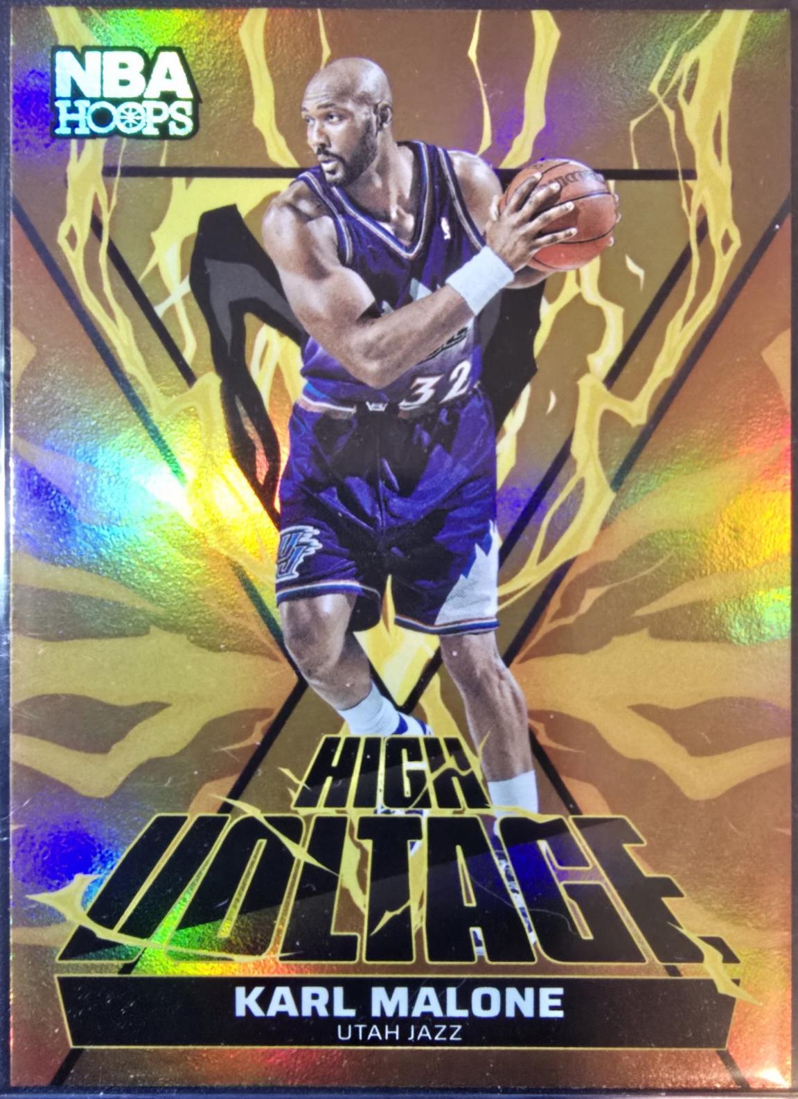 2024 Panini NBA Hoops High Voltage Karl Malone #16 card