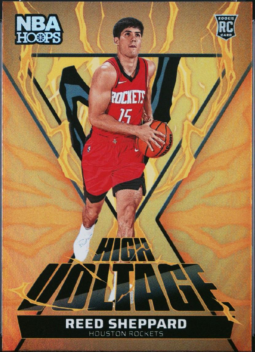 2024 Panini NBA Hoops High Voltage Reed Sheppard #19 card