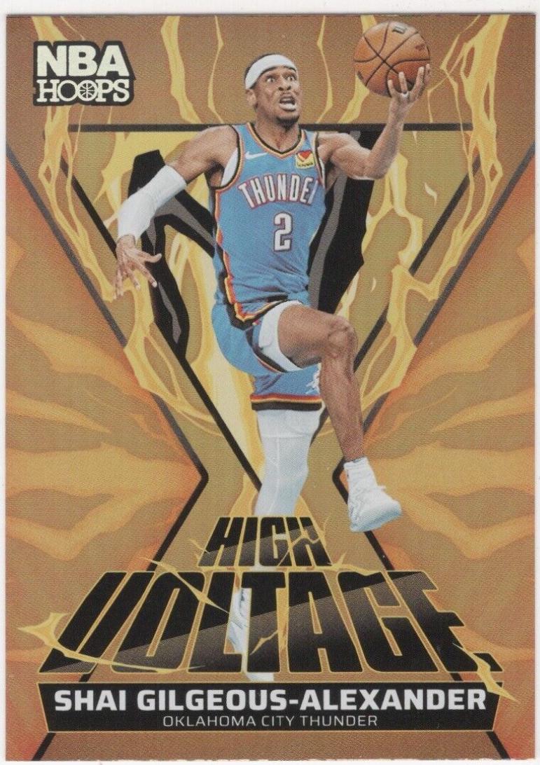 2024 Panini NBA Hoops High Voltage Shai Gilgeous-Alexander #20 card