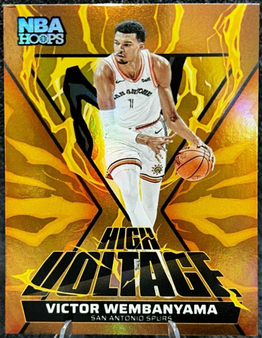 2024 Panini NBA Hoops High Voltage Victor Wembanyama #15 card