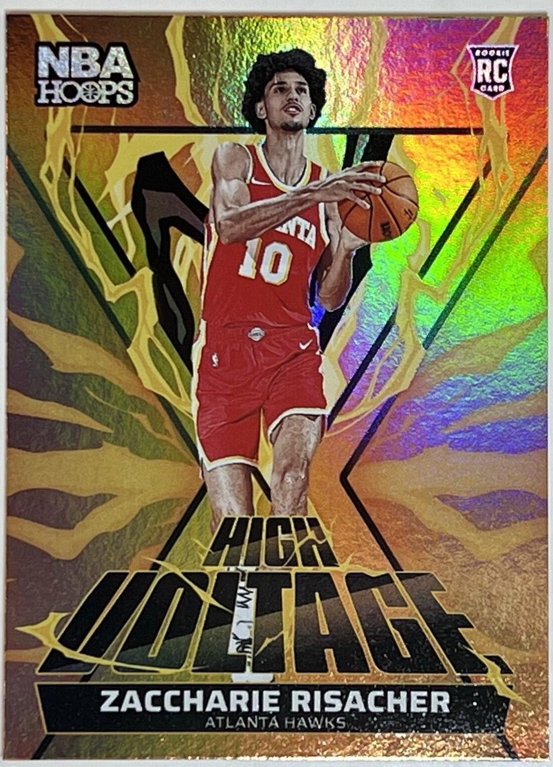 2024 Panini NBA Hoops High Voltage Zaccharie Risacher #12 card