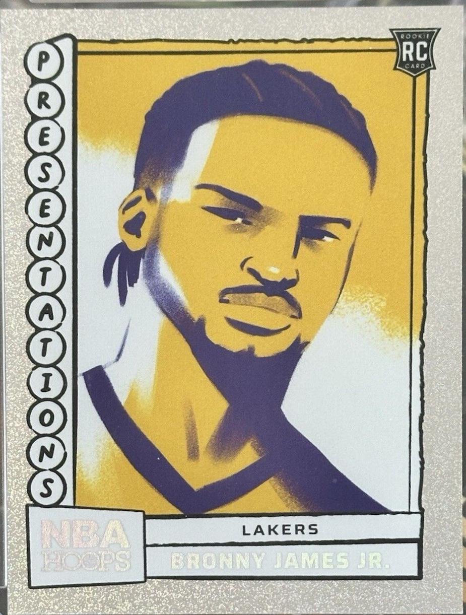 2024 Panini NBA Hoops Presentations Bronny James Jr. #20 card