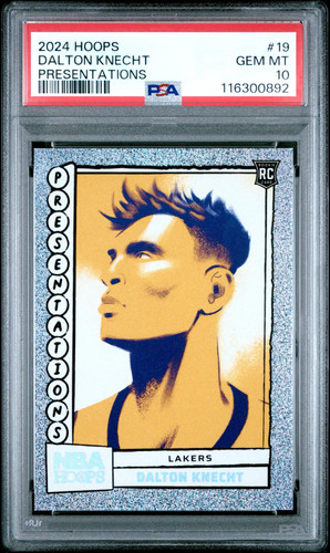 2024 Panini NBA Hoops Presentations Dalton Knecht #19 card