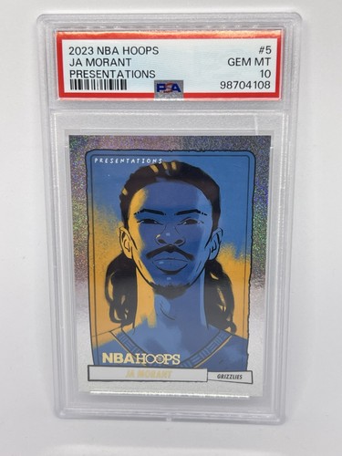 2024 Panini NBA Hoops Presentations Ja Morant #5 card