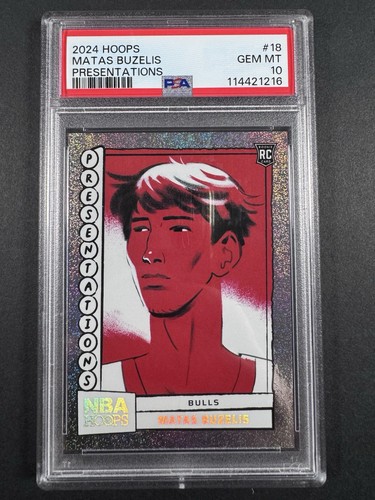 2024 Panini NBA Hoops Presentations Matas Buzelis #18 card