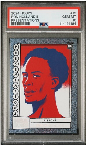 2024 Panini NBA Hoops Presentations Ron Holland II #15 card