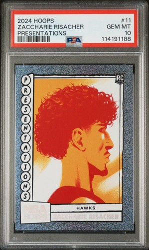 2024 Panini NBA Hoops Presentations Zaccharie Risacher #11 card