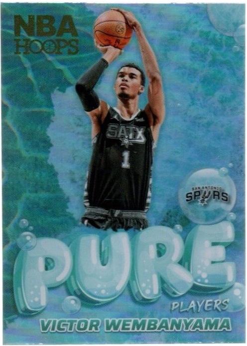 2024 Panini NBA Hoops Pure Players Victor Wembanyama [Holo] #9 card