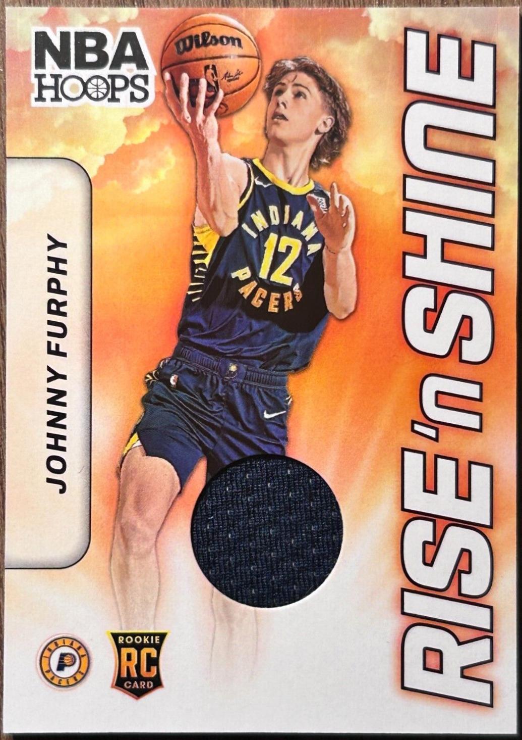 2024 Panini NBA Hoops Rise N Shine Memorabilia Johnny Furphy #RSM-JFP card