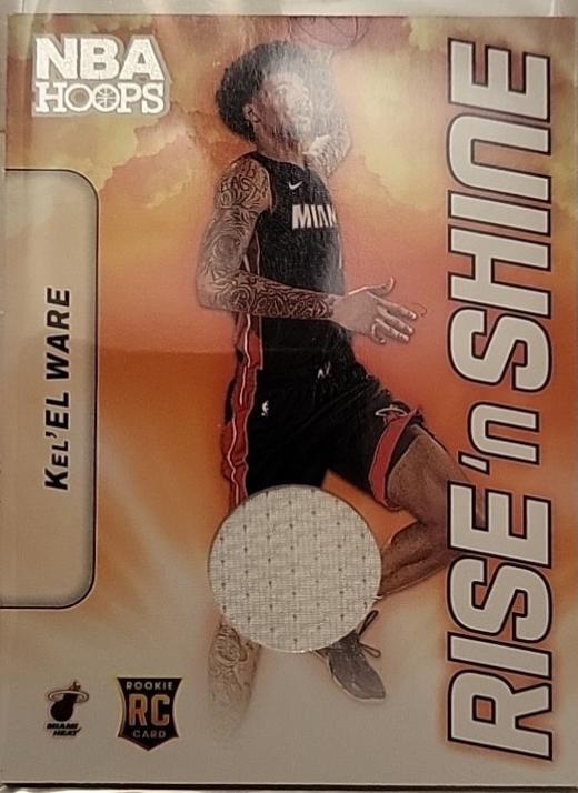 2024 Panini NBA Hoops Rise N Shine Memorabilia Kel'el Ware #RSM-KWH card