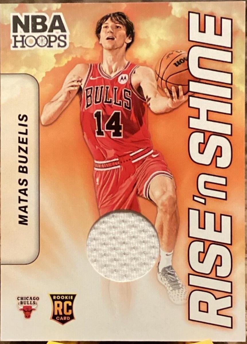 2024 Panini NBA Hoops Rise N Shine Memorabilia Matas Buzelis #RSM-MBB card