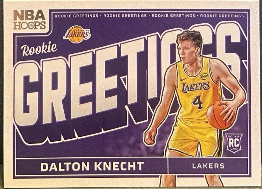2024 Panini NBA Hoops Rookie Greetings Dalton Knecht #19 card