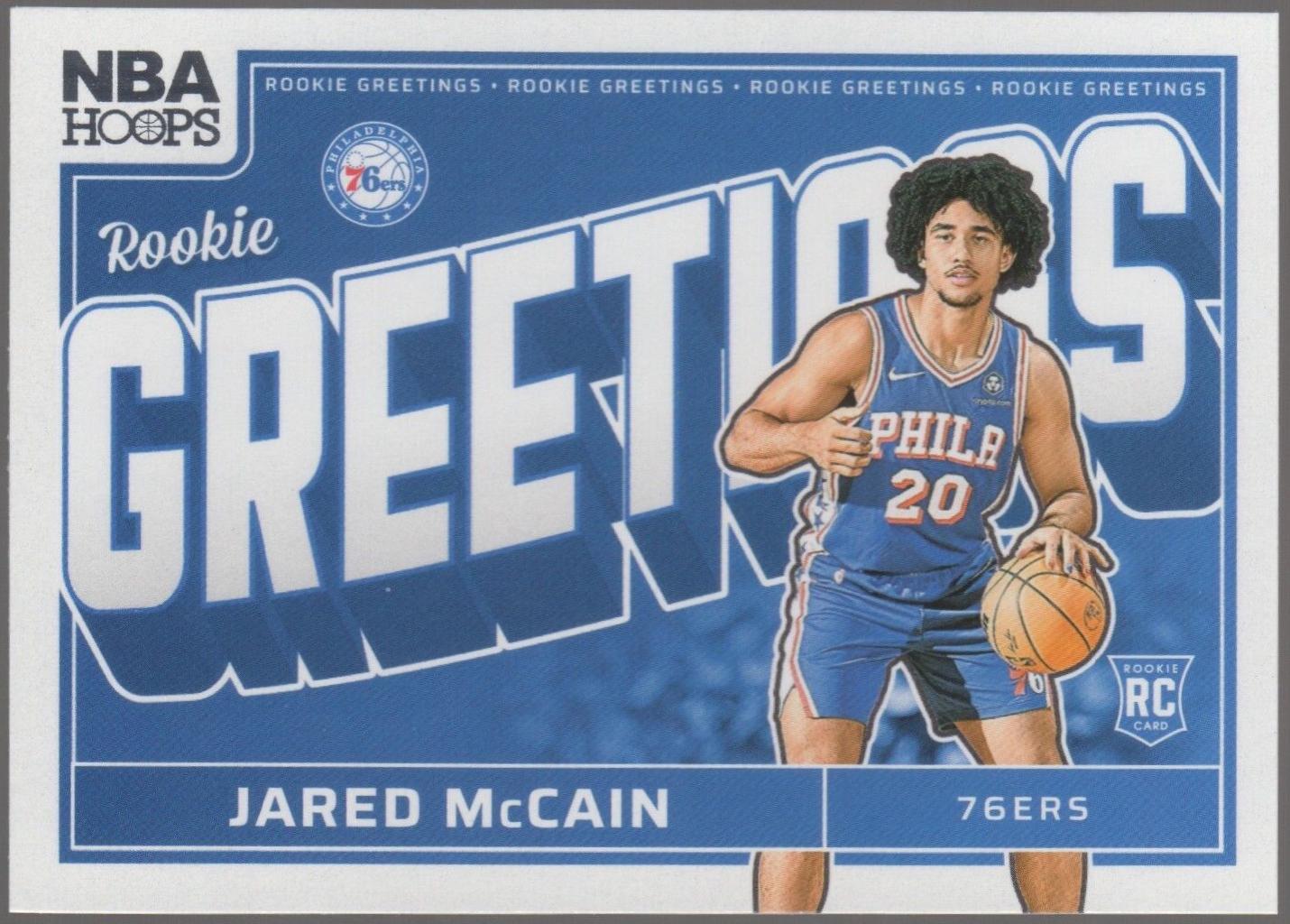2024 Panini NBA Hoops Rookie Greetings Jared McCain #9 card