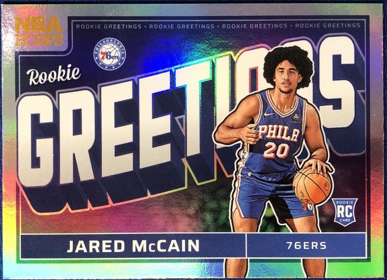 2024 Panini NBA Hoops Rookie Greetings Jared McCain [Holo] #9 card