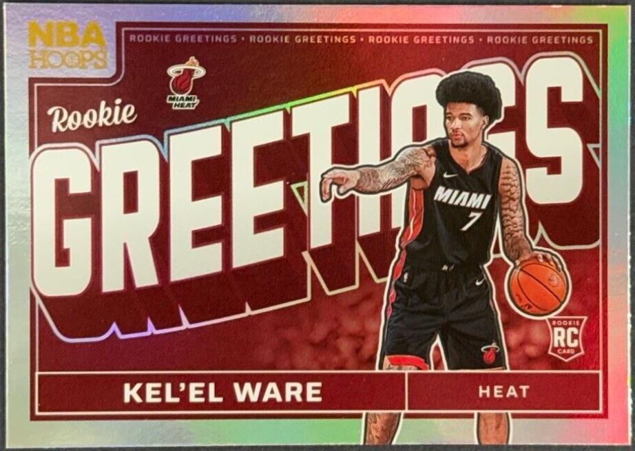 2024 Panini NBA Hoops Rookie Greetings Kel'el Ware [Holo] #2 card
