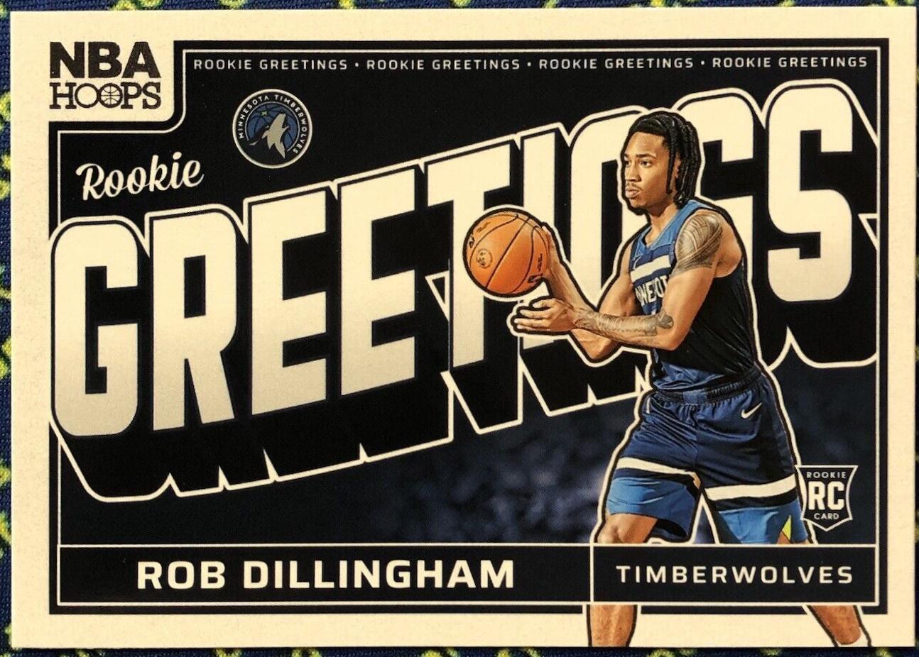 2024 Panini NBA Hoops Rookie Greetings Rob Dillingham #10 card
