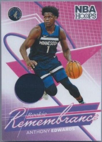 2024 Panini NBA Hoops Rookie Remembrance Anthony Edwards #RR-AET card