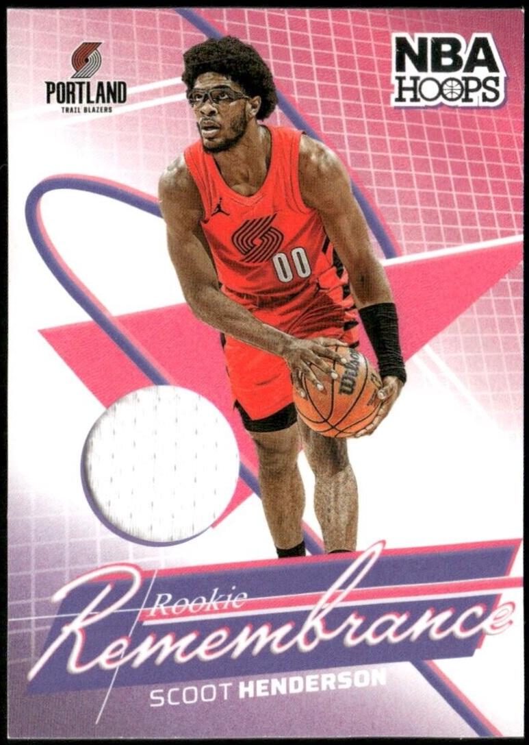 2024 Panini NBA Hoops Rookie Remembrance Scoot Henderson #RR-SHB card