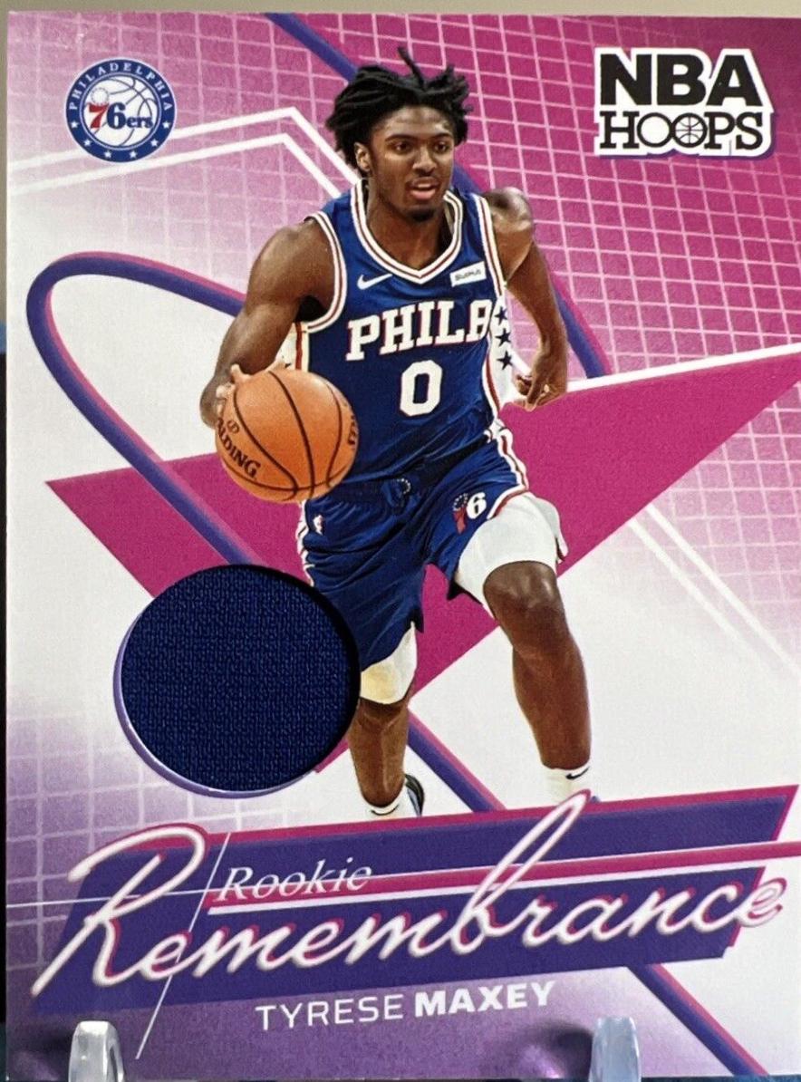 2024 Panini NBA Hoops Rookie Remembrance Tyrese Maxey #RR-TMP card