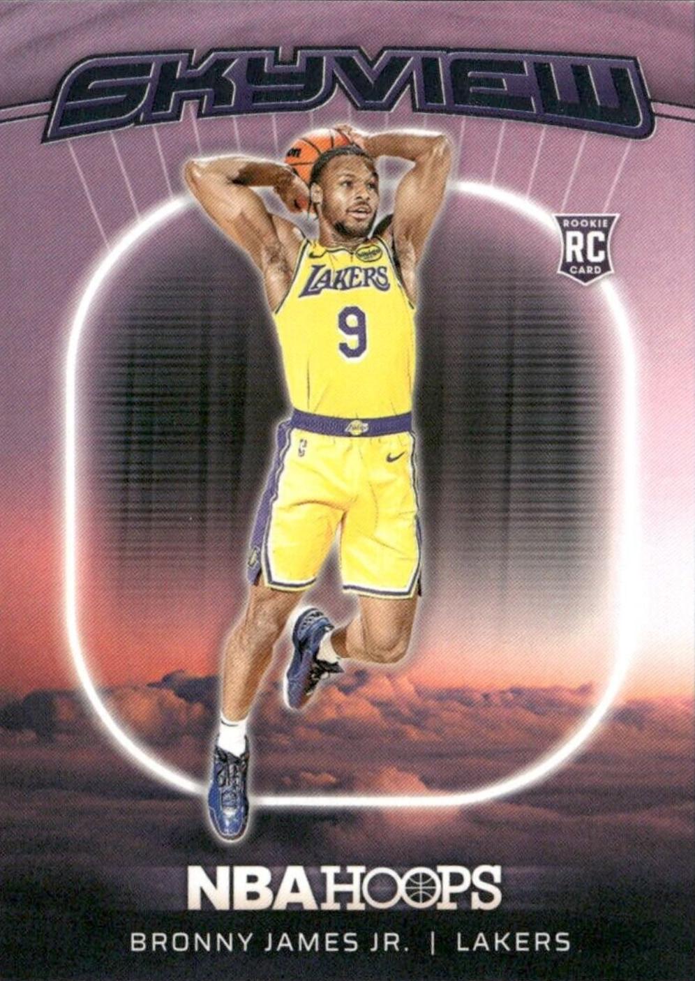 2024 Panini NBA Hoops Skyview Bronny James Jr. #21 card