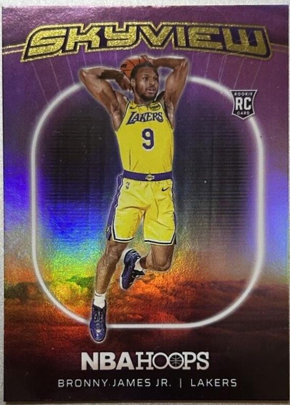 2024 Panini NBA Hoops Skyview Bronny James Jr. [Holo] #21 card