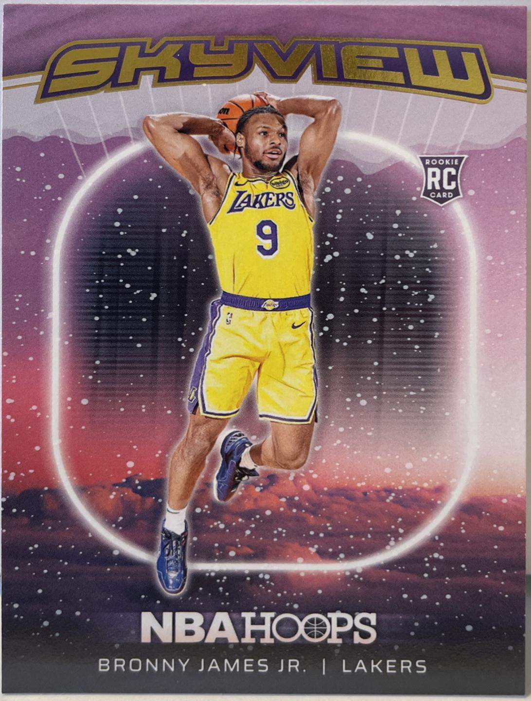 2024 Panini NBA Hoops Skyview Bronny James Jr. [Winter] #21 card