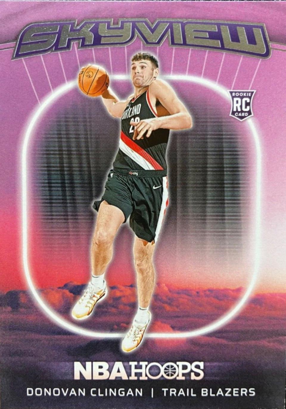2024 Panini NBA Hoops Skyview Donovan Clingan #18 card