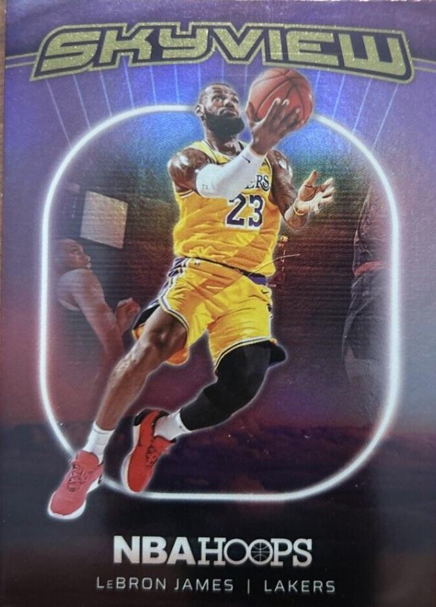 2024 Panini NBA Hoops Skyview LeBron James [Holo] #17 card