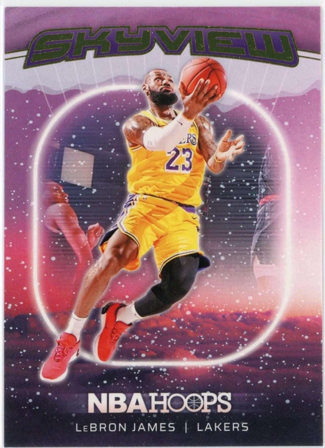 2024 Panini NBA Hoops Skyview LeBron James [Winter] #17 card