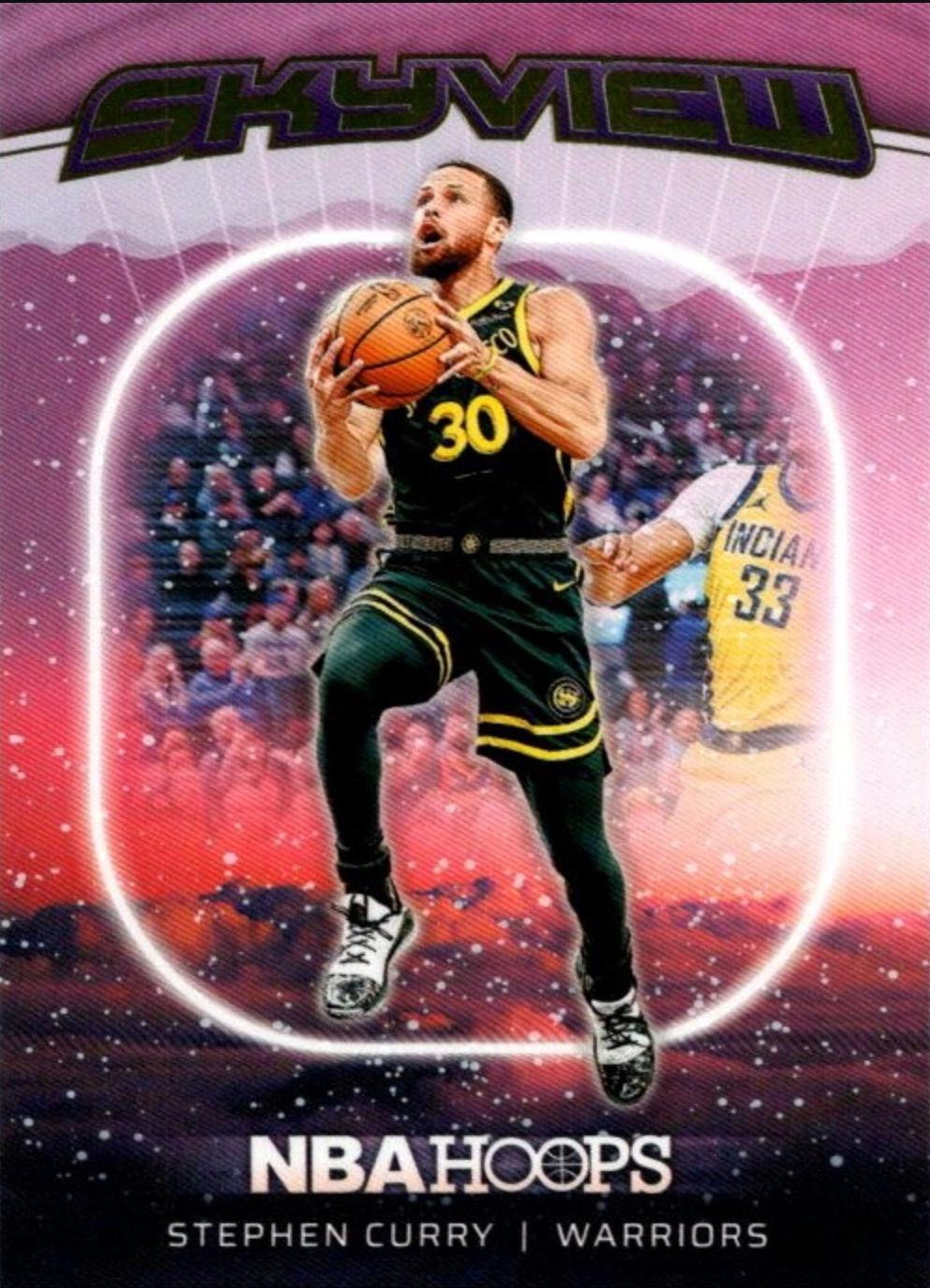 2024 Panini NBA Hoops Skyview Stephen Curry [Winter] #10 card
