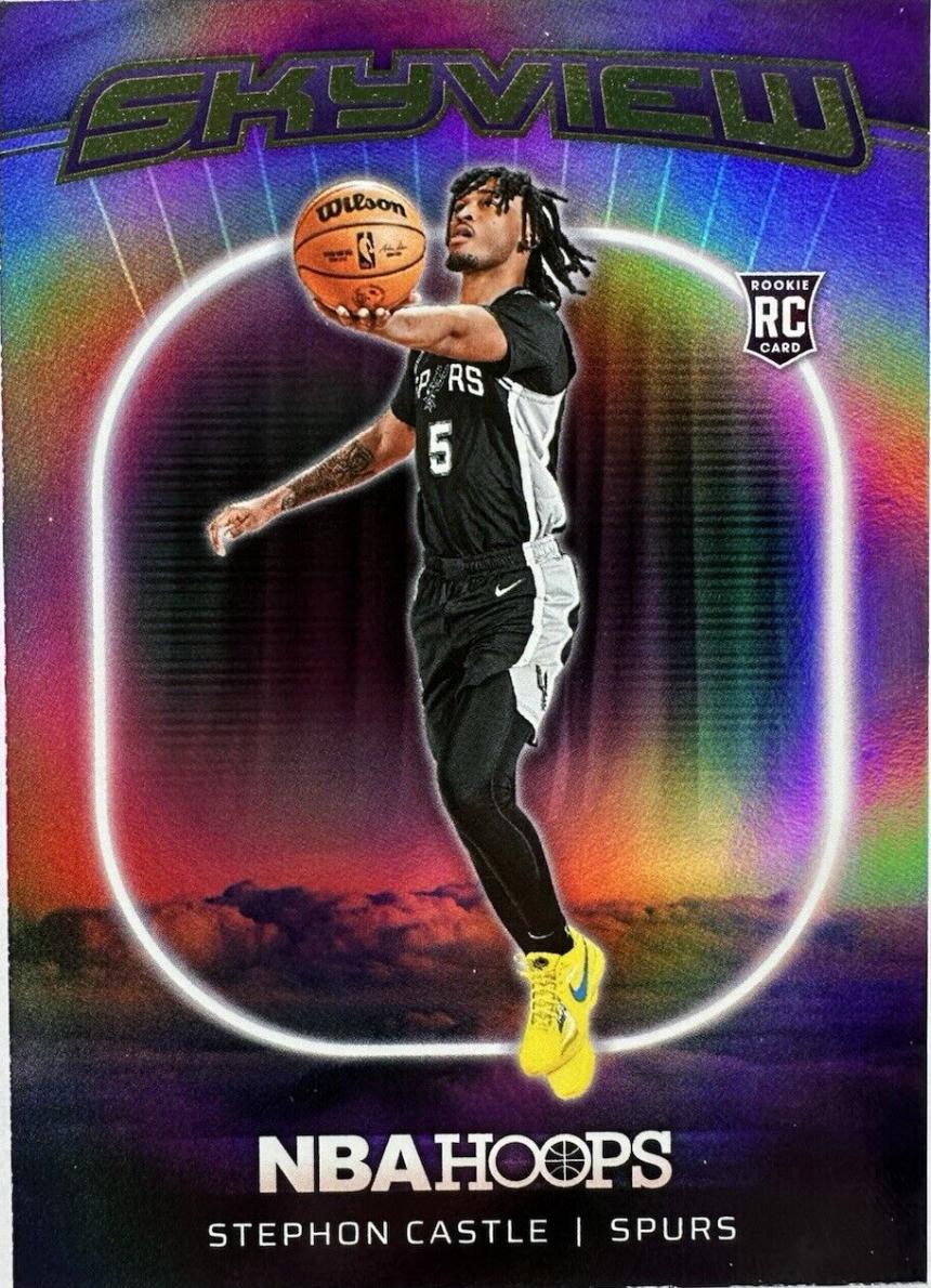 2024 Panini NBA Hoops Skyview Stephon Castle [Holo] #3 card