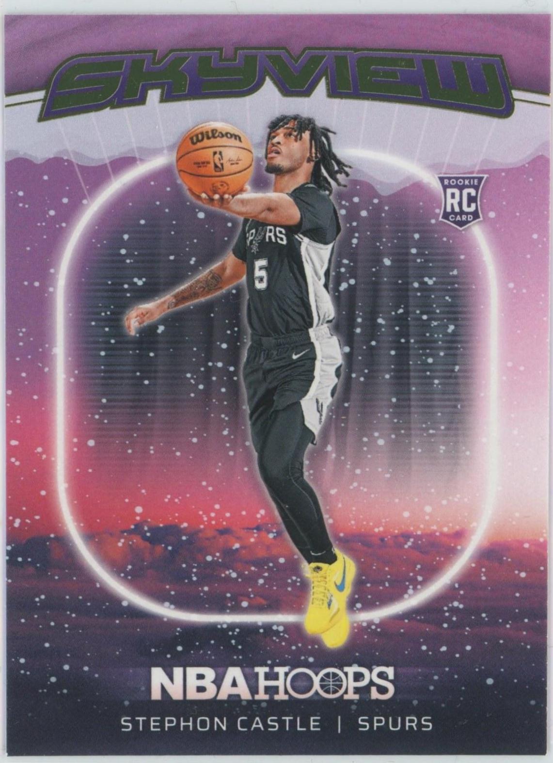 2024 Panini NBA Hoops Skyview Stephon Castle [Winter] #3 card