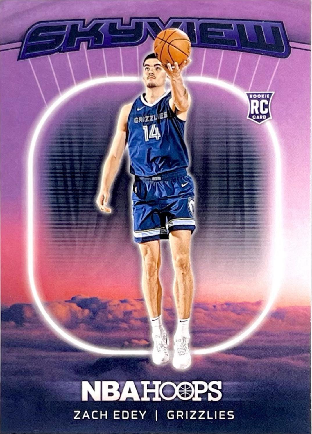 2024 Panini NBA Hoops Skyview Zach Edey #14 card