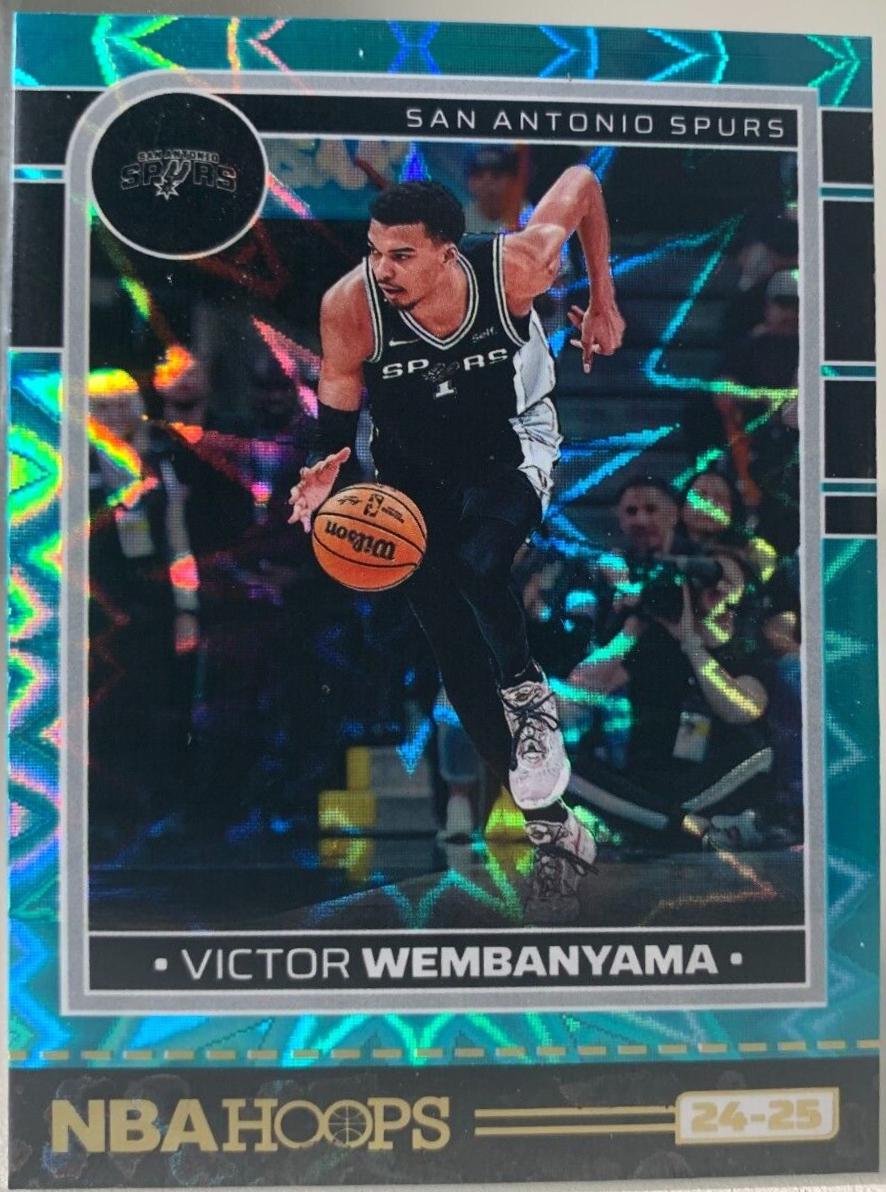 2024 Panini NBA Hoops Victor Wembanyama [Teal Explosion] #165 card