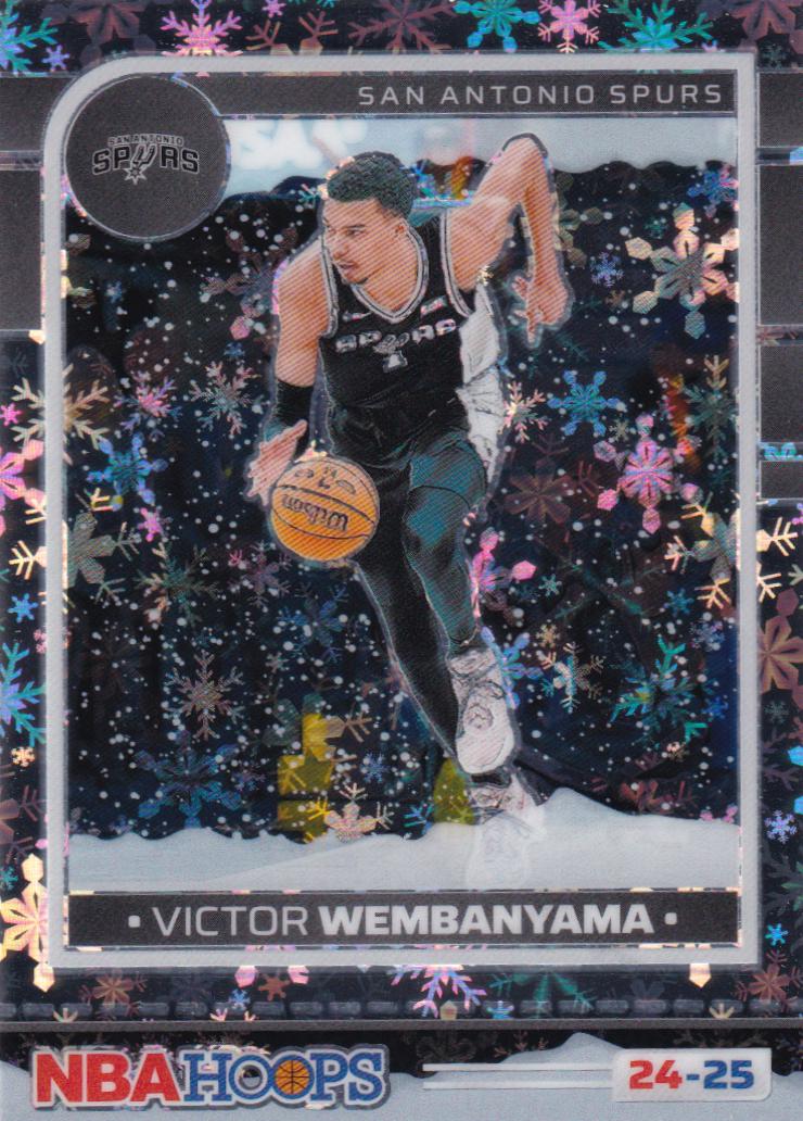 2024 Panini NBA Hoops Victor Wembanyama [Winter Prizm Premium] #165 card