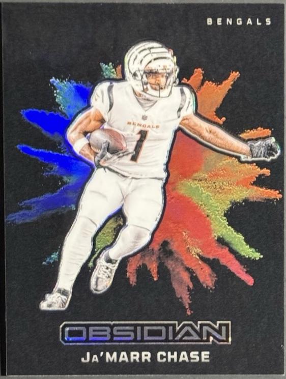 2024 Panini Obsidian Black Color Blast Ja'Marr Chase #19 card