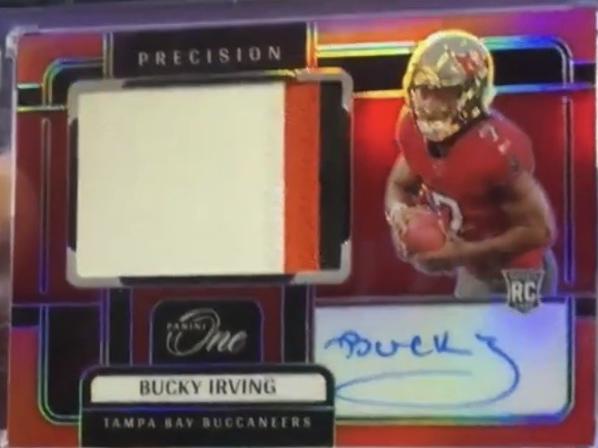 2024 Panini One Bucky Irving [Precision Rookie Patch Autograph] #321 card